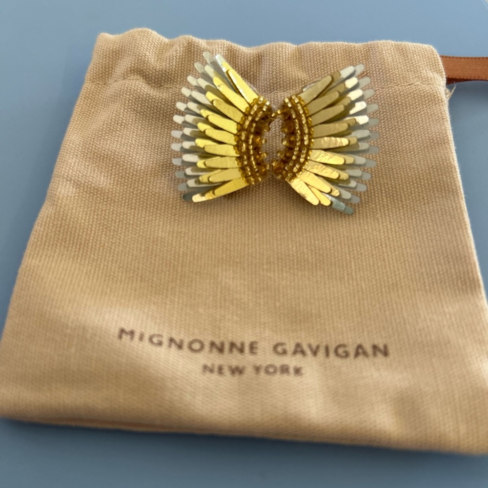 NWOT Mignonne Gavigan Micro Madeline Earrings in Gold Multi